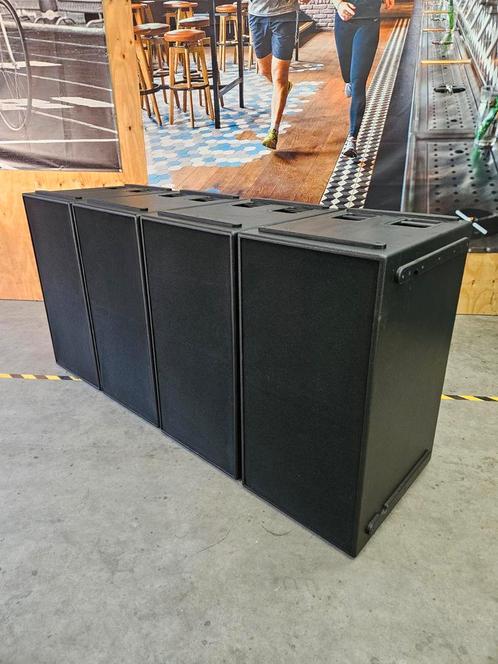 4x dubbel 18 inch subwoofer (prijs per stuk), Audio, Tv en Foto, Luidsprekers, Zo goed als nieuw, Subwoofer, 120 watt of meer
