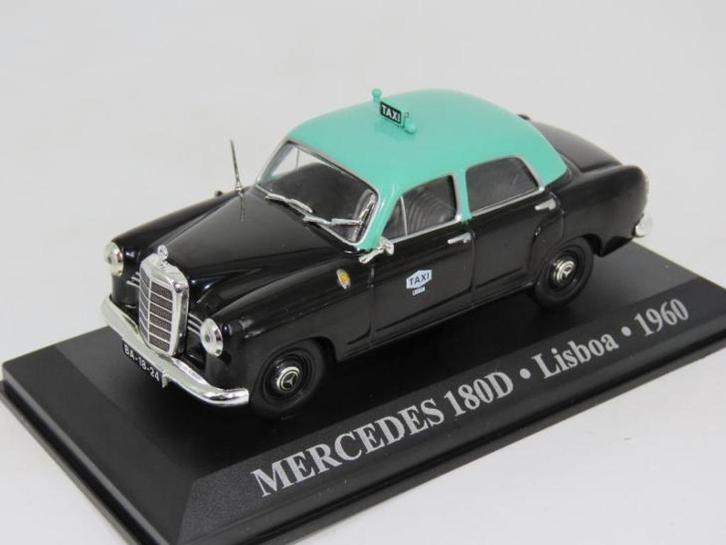 28795: Mercedes 180D - Lisbao Taxi - 1960 - Atlas 1:43, Hobby en Vrije tijd, Modelauto's | 1:43, Nieuw, Auto, Overige merken, Ophalen of Verzenden