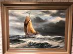 Schilderij Botter te koop, Antiek en Kunst, Kunst | Schilderijen | Klassiek, Ophalen of Verzenden