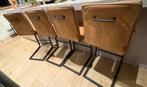 2 barkrukken, Huis en Inrichting, Stoelen, Ophalen, Gebruikt, Bruin, Vier