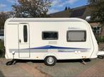 Hobby de luxe 440 met complete inboedel, Caravans en Kamperen, Hobby, Dwarsbed, Particulier, Tot en met 4