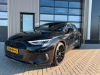 Audi A3 Sportback 40 TFSI e S-line Hybride 204pk 2022 Zwart, 1525 kg, 4 cilinders, Leder en Stof, Zwart