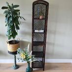 Vintage boohoo rotan rieten boekenkast. Donker bruine kleur., Ophalen, Gebruikt