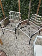 Aluminium wicker loungestoel tuin 2x, Tuin en Terras, Ophalen, Gebruikt, Aluminium