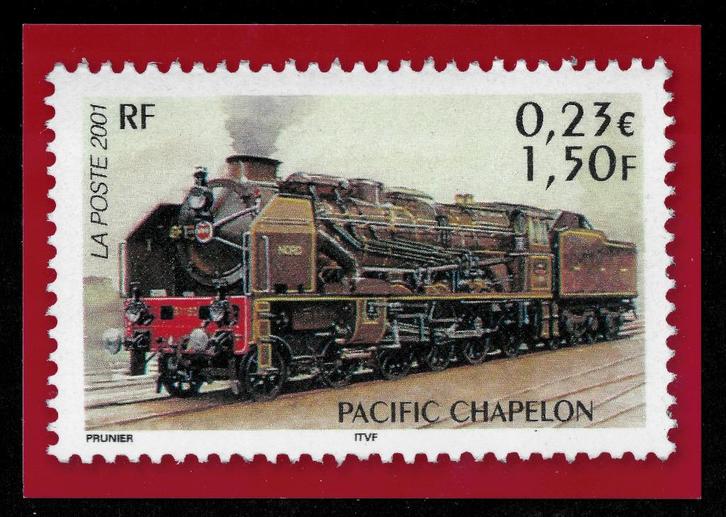 Jaar 2021 Carte prétimbrée Légendes du Rail Pacific Chapelon, Postzegels en Munten, Postzegels | Europa | Frankrijk, Postfris