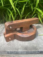 Vintage zware handgemaakte houten notenkraker, Ophalen of Verzenden