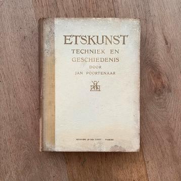ETSKUNST, door Jan Poortenaar, 3e druk,  gesigneerde etsen beschikbaar voor biedingen