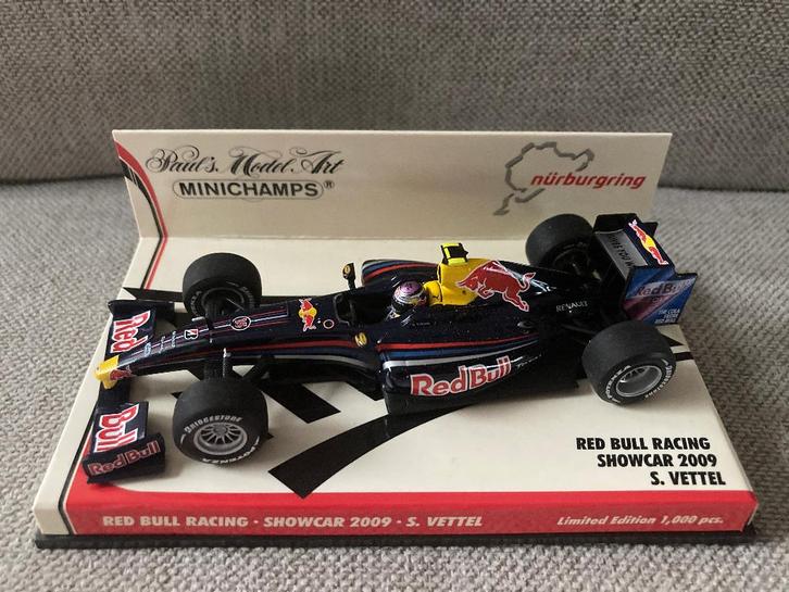 ✅ Sebastian Vettel 1:43 Showcar 2009 Red Bull Racing RB5 F1, Verzamelen, Automerken, Motoren en Formule 1, Nieuw, Formule 1, Ophalen of Verzenden