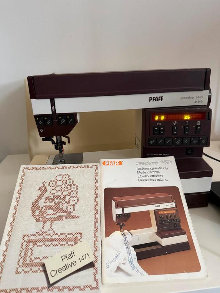 Pfaff Creative 1471 Naaimachine - Goed Onderhouden, Hobby en Vrije tijd, Naaimachines en Toebehoren, Zo goed als nieuw, Naaimachine