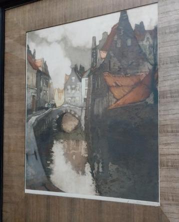 Julien van Santen (1893-1936) - Langs de gracht - 1920 beschikbaar voor biedingen
