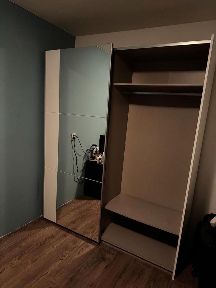 Witte Ikea kledingkast (hang en leg), Huis en Inrichting, Kasten | Kledingkasten, Zo goed als nieuw, 150 tot 200 cm, 50 tot 100 cm