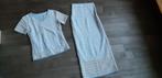 blauw setje truitje met rok maat s, Ophalen, Blauw, Zo goed als nieuw, Maat 36 (S)