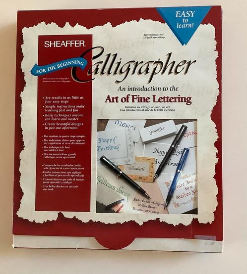 Sheaffer calligrafie set voor beginners met instructieboekje, Hobby en Vrije tijd, Tekenen, Zo goed als nieuw, Overige typen, Ophalen of Verzenden