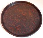 Roodbruine bakeliet dienblad, Kunststof, Gebruikt, N.v.t., N.v.t.