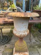 gietijzeren tuinvaas bloempot oude kleur, Tuin en Terras, Ophalen, Gebruikt