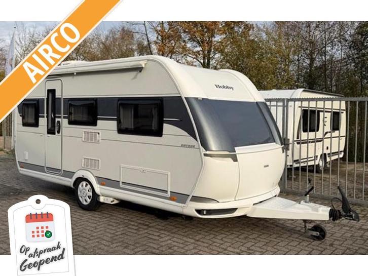 Hobby Ontour 460 DL Incl. Airco Mover Luifel, Caravans en Kamperen, Caravans, Bedrijf, tot en met 3, Treinzit, Hobby, 2 aparte bedden