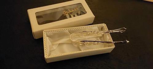 brocant verzilverde Quist suikerklontjes tang bloem +gratis, Antiek en Kunst, Ophalen of Verzenden