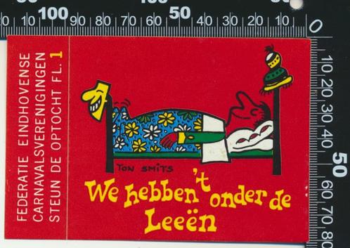 Sticker: Federatie Eindhovense Carnavalsverenigingen - We he, Verzamelen, Stickers, Zo goed als nieuw, Bedrijf of Vereniging, Verzenden