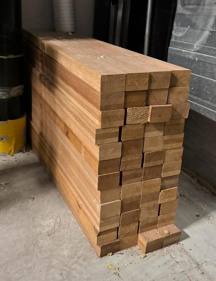 Meranti balkjes 900x55x38 (25 stuks), Doe-het-zelf en Verbouw, Hout en Planken, Nieuw, Balk, Overige houtsoorten, Minder dan 200 cm