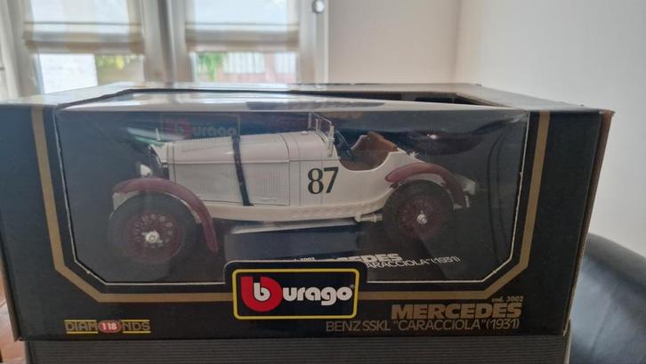 Mercedes-Benz SSKL, Hobby en Vrije tijd, Modelauto's | 1:18, Nieuw, Auto, Bburago, Ophalen of Verzenden