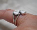 Zilveren ring met Shiva Eye maat 18.5 nr.093, 18 tot 19, Verzenden, Zo goed als nieuw, Dame
