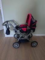 Poppenwagen 2 in 1 incl. reiswieg en luiertas. Inklapbaar, Ophalen, Zo goed als nieuw, Babypop