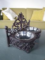 Gietijzeren dubbele voerbak, kleine hond of kat, Ophalen of Verzenden, Nieuw