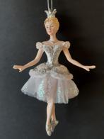 Zilverwitte ballerina kerstornament Kurt S. Adler, Diversen, Kerst, Verzenden, Nieuw