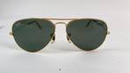 Ray-Ban Aviator zonnebril, goud metaal, L0205. 4C7, Ray-Ban, Gebruikt, Ophalen of Verzenden, Bruin