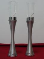 RVS design olie lampen kandelaars tafelkandelaar Herstal, Huis en Inrichting, 25 tot 50 cm, Nieuw, Ophalen of Verzenden, Metaal