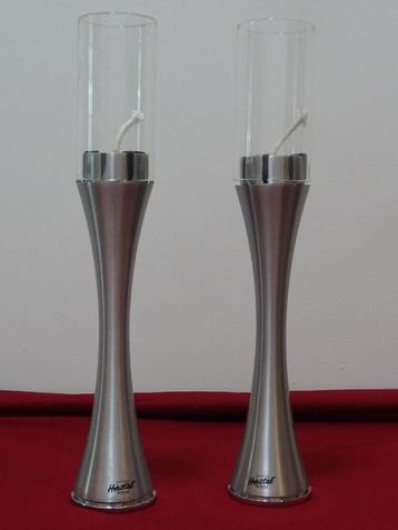 RVS design olie lampen kandelaars tafelkandelaar Herstal beschikbaar voor biedingen