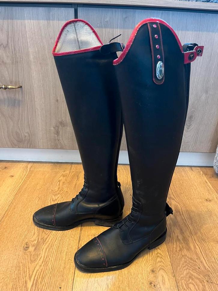 Tricolore laarzen, Dieren en Toebehoren, Paardrijkleding, Gebruikt, Dames, Schoeisel, Springen, Ophalen of Verzenden