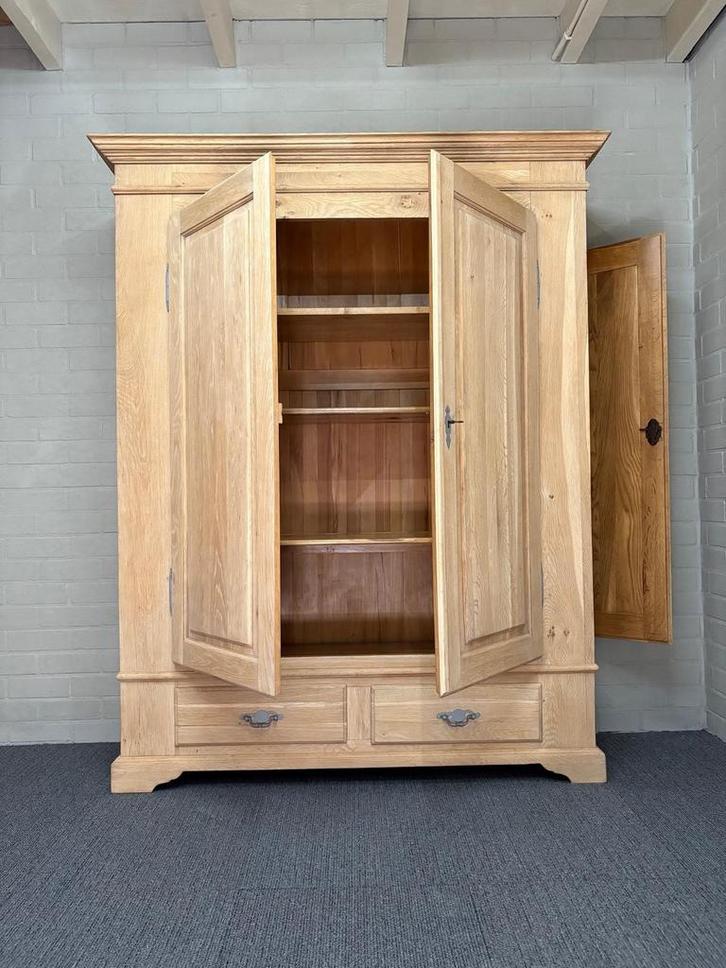 Stoere  eiken jagerskast zijdeur rechts, Huis en Inrichting, Kasten | Wandmeubels, Zo goed als nieuw, 100 tot 150 cm, Minder dan 150 cm