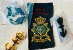 Korps Mariniers Setje Emblemen -4, Ophalen of Verzenden, Marine, Nederland, Embleem of Badge