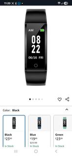 Horloge, fitness tracker, Ophalen of Verzenden, Nieuw, Zwart, Android