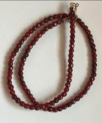Ketting met Granaat kralen, Sieraden, Tassen en Uiterlijk, Antieke sieraden, Ophalen of Verzenden, Overige materialen, Ketting