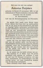 Antonius Duijsters 1903 Budel + 1960 Weert, 56 jaar oud, Verzamelen, Verzenden