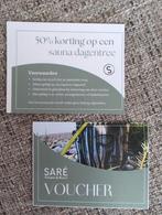 50% kortingskaarten voor sauna Saré