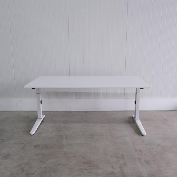 Steelcase knop instelbaar bureau - 180x90cm - H64-92 - BR81, Huis en Inrichting, Bureaus, Gebruikt, Bureau, In hoogte verstelbaar