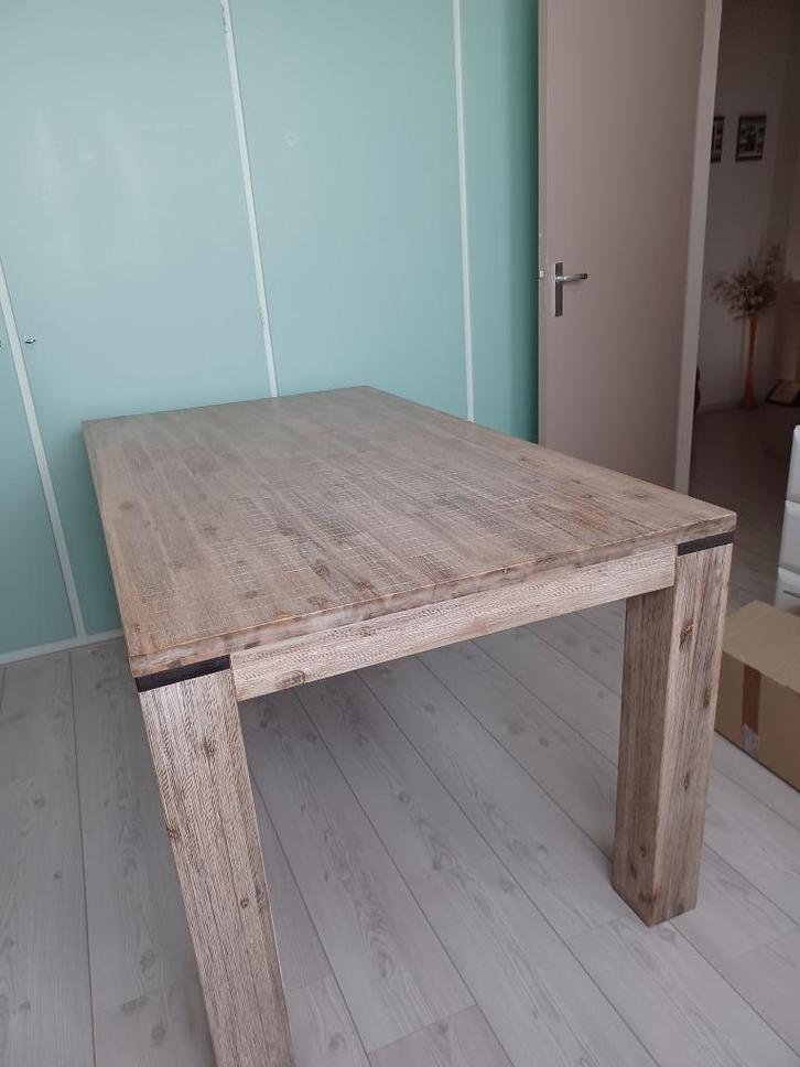 2 Tafels, Huis en Inrichting, Tafels | Eettafels, Zo goed als nieuw, 50 tot 100 cm, 150 tot 200 cm, Vier personen, Rechthoekig