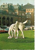 Groningen- -Stationsplein met Peerd van Ome Loeks., Verzenden, 1960 tot 1980, Gelopen, Groningen