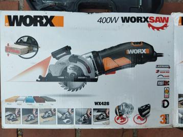 Worx WX426 Worxsaw 400W - Zo goed als nieuw! Zaag beschikbaar voor biedingen