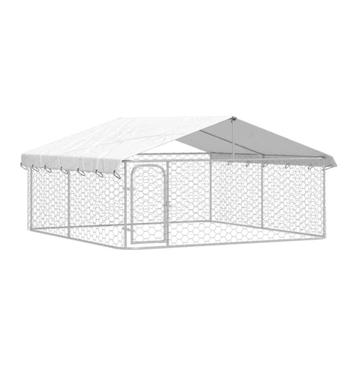 Hondenkennel met dak 300x300x150 cm beschikbaar voor biedingen