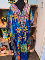 Zomerse strandjurk ,free size, Kleding | Dames, Jurken, Blauw, Maat 46/48 (XL) of groter, Ophalen of Verzenden, Zo goed als nieuw