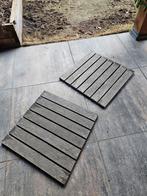 6 Houten Vlondertegels 50x50, Tuin en Terras, Ophalen, Hout