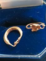 2 romeins gouden oorbellen bodemvondsten, Antiek en Kunst, Antiek | Goud en Zilver, Ophalen of Verzenden