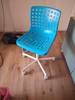 Ikea Bureaustoel Blauw - In Hoogte Verstelbaar, Ophalen of Verzenden, Gebruikt, Blauw, Bureaustoel