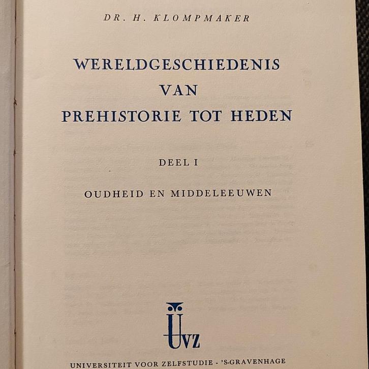 Wereldgeschiedenis Klompmaker - Oudheid en Middeleeuwen, Boeken, Geschiedenis | Wereld, Gelezen, Europa, 20e eeuw of later, Ophalen of Verzenden