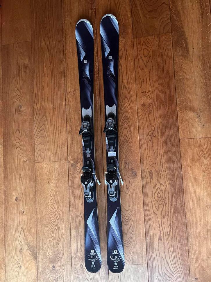 Salomon Cira Ski's - 161 cm, Sport en Fitness, Skiën en Langlaufen, Gebruikt, Ski's, Skiën, Salomon, Carve, 160 tot 180 cm, Ophalen