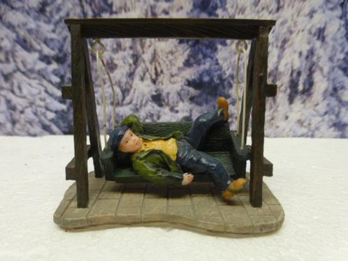 luville Justin Jonas kerstdorp poppetje figurine accessoire, Diversen, Kerst, Zo goed als nieuw, Ophalen of Verzenden